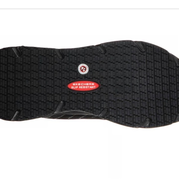 Skechers Womens cushioned slip resistant black Sneakers size 10 medium width - Picture 2 of 7